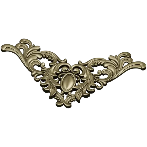 Rococo Acanthus Corner STL 3D Model for CNC
