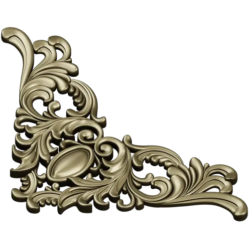 Rococo Acanthus Corner STL 3D Model for CNC