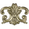 Rococo Acanthus Cartouche STL for CNC Milling