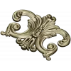 Rococo Acanthus Cartouche STL for CNC Milling