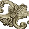 Rococo Acanthus Cartouche STL for CNC Milling