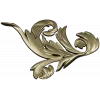 Baroque Acanthus Corner STL 3D model for CNC