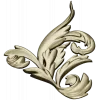 Baroque Acanthus Corner STL 3D model for CNC
