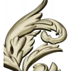 Baroque Acanthus Corner STL 3D model for CNC
