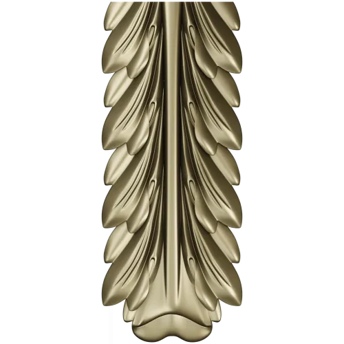 Acanthus Vertical Decorative STL Model for CNC