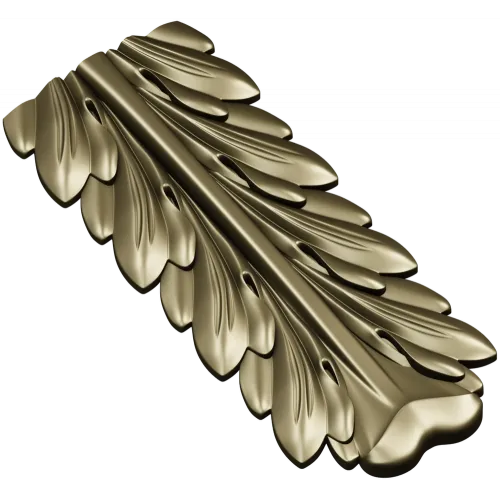Acanthus Vertical Decorative STL Model for CNC
