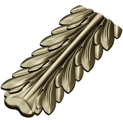 Acanthus Vertical Decorative STL Model for CNC