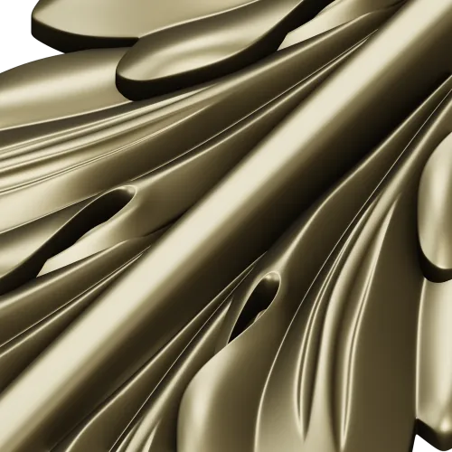 Acanthus Vertical Decorative STL Model for CNC