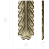 Acanthus Vertical Decorative STL Model for CNC