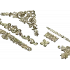 Baroque Applique STL Set for CNC - High-Relief Decorative Cartouches