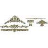 Baroque Applique STL Set for CNC - High-Relief Decorative Cartouches