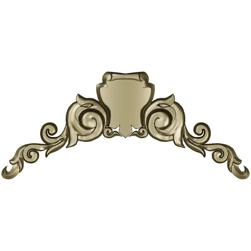 Акантовый картуш для фриза - 3D модель STL для ЧПУ