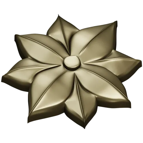 Розетка Лотос - декоративная 3D модель STL для ЧПУ