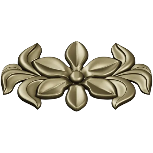 Цветочный картуш в формате STL для ЧПУ - 3D модель для фрезеровки