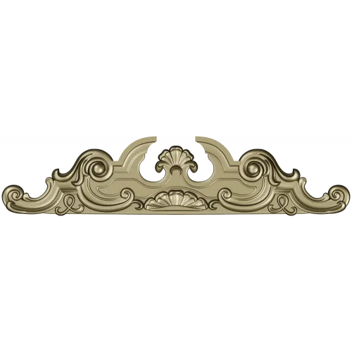 Baroque Shell Crest - STL 3D model for CNC router