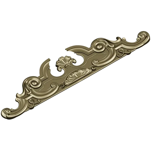 Baroque Shell Crest - STL 3D model for CNC router