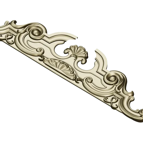 Baroque Shell Crest - STL 3D model for CNC router