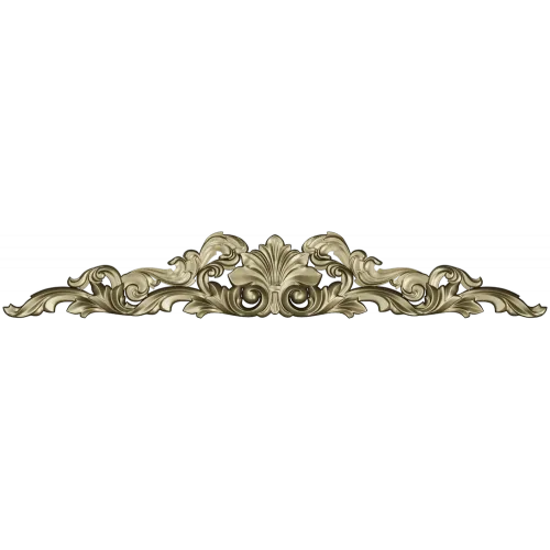 Acanthus Shell Crest - STL 3D model for CNC router