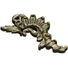 Acanthus Sunburst Corner - decorative STL for CNC milling