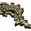 Acanthus Sunburst Corner - decorative STL for CNC milling