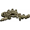 Acanthus Sunburst Corner - decorative STL for CNC milling