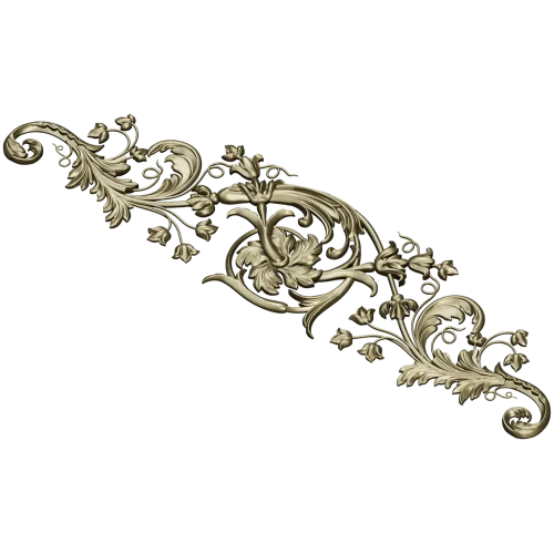 Baroque Acanthus Scroll STL 3D Model for CNC