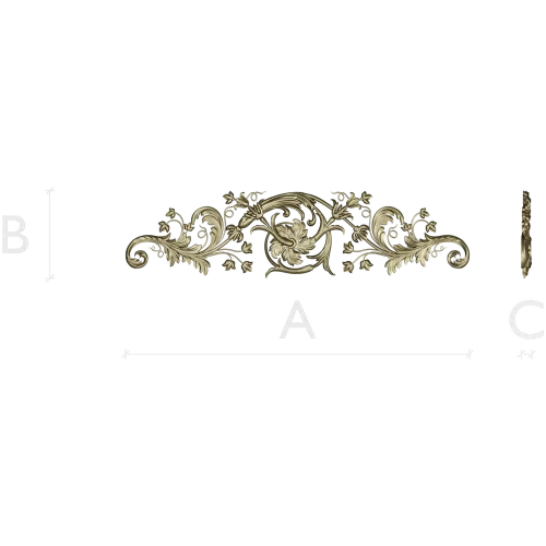 Baroque Acanthus Scroll STL 3D Model for CNC