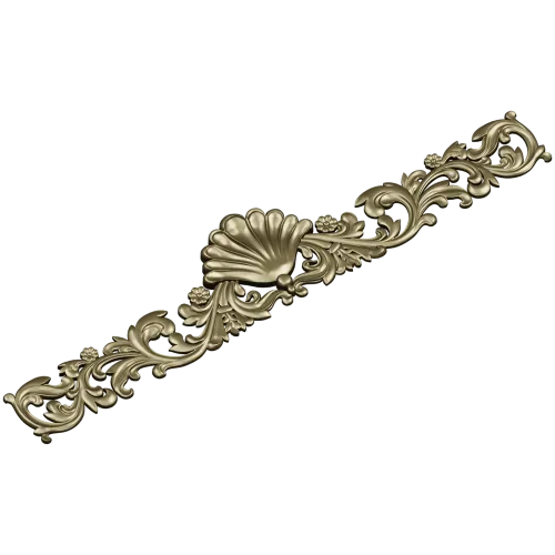 Seashell Acanthus Frieze - detailed STL 3D model for CNC