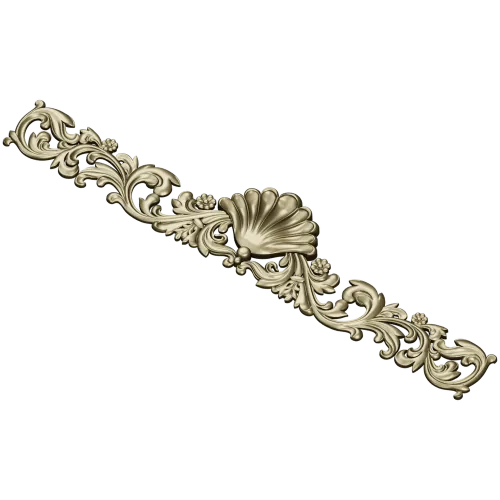 Seashell Acanthus Frieze - detailed STL 3D model for CNC