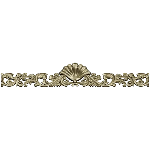 Seashell Acanthus Frieze - detailed STL 3D model for CNC