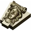 Classical Female Mascaron STL 3D Model for CNC