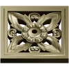 Square Floral Rosette - STL 3D Model for CNC Carving