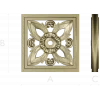 Square Floral Rosette - STL 3D Model for CNC Carving