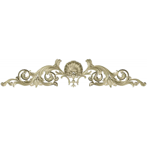 Rococo Seashell Crest - 3D STL for CNC Milling