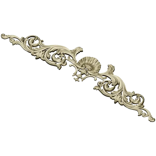 Rococo Seashell Crest - 3D STL for CNC Milling