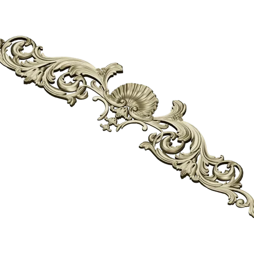 Rococo Seashell Crest - 3D STL for CNC Milling