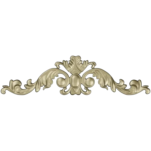 Baroque Acanthus Cartouche STL model for CNC
