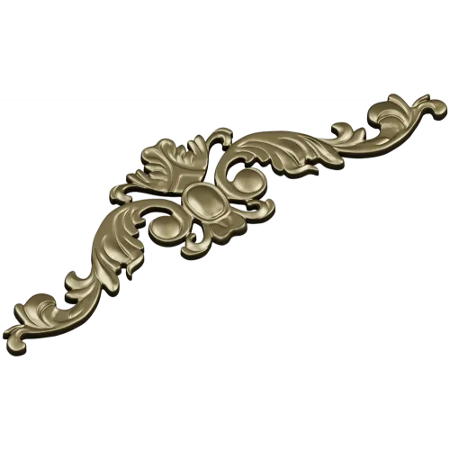 Baroque Acanthus Cartouche STL model for CNC
