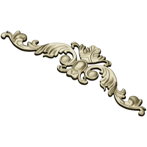Baroque Acanthus Cartouche STL model for CNC