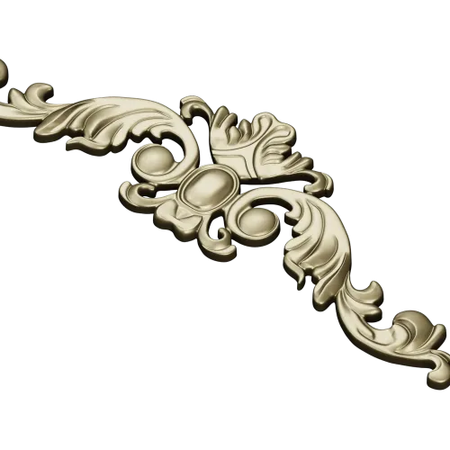 Baroque Acanthus Cartouche STL model for CNC