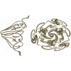 Spiral Rosette & Corner Ornament STL set for CNC