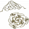 Spiral Rosette & Corner Ornament STL set for CNC