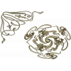 Spiral Rosette & Corner Ornament STL set for CNC