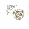 Spiral Rosette & Corner Ornament STL set for CNC