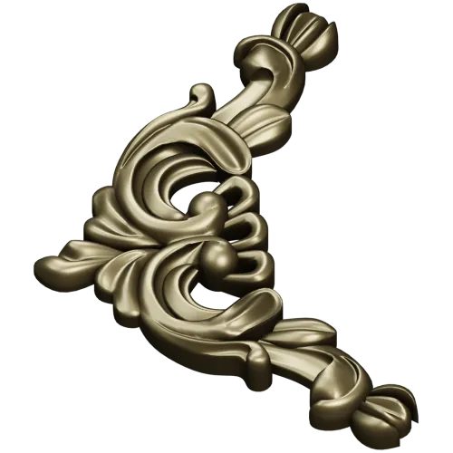Rococo Acanthus Corner STL for CNC
