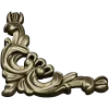 Rococo Acanthus Corner STL for CNC