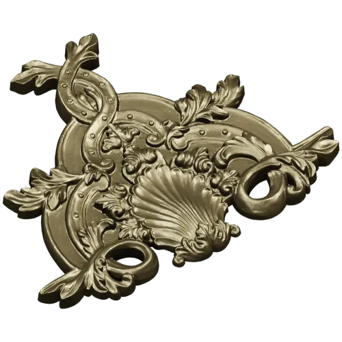 Рокайльный картуш с раковиной - 3D модель STL для ЧПУ