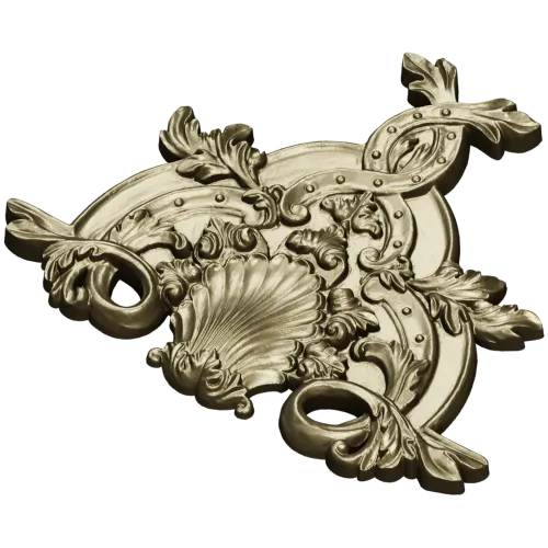 Рокайльный картуш с раковиной - 3D модель STL для ЧПУ