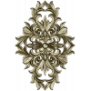Aurelia Cartouche - ornate vertical STL 3D model for CNC