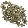 Aurelia Cartouche - ornate vertical STL 3D model for CNC
